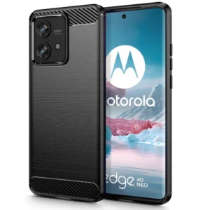 Tech-Protect TPUCarbon Case for Motorola Edge 40 Neo - Blackeng