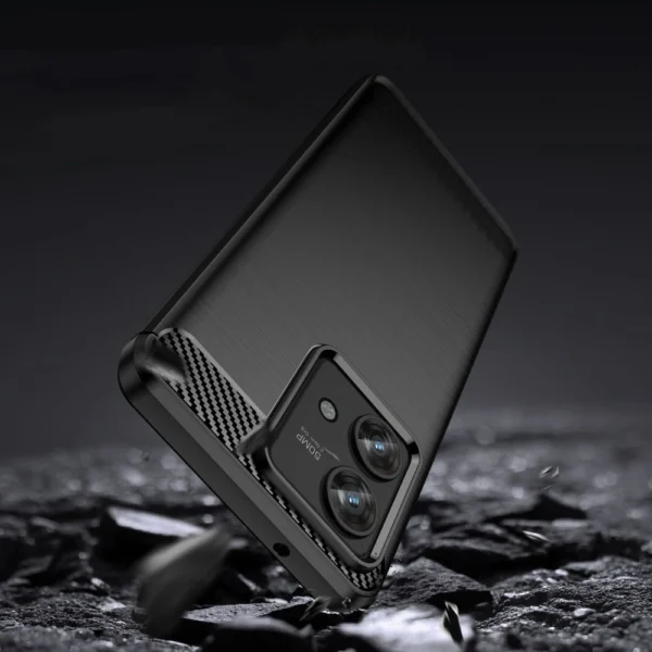 Tech-Protect TPUCarbon Case for Motorola Edge 40 Neo - Blackeng