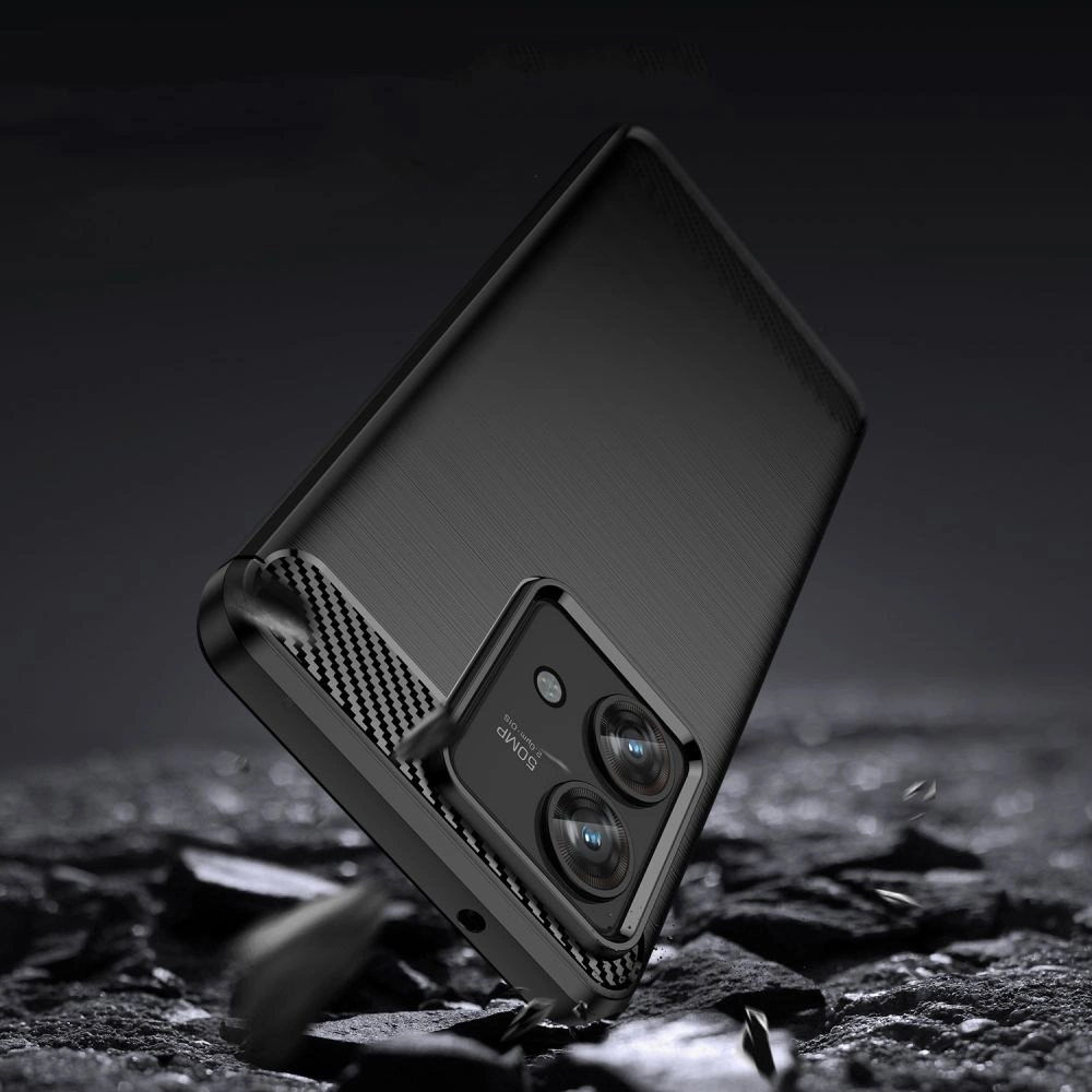Tech-Protect TPUCarbon Case for Motorola Edge 40 Neo - Blackeng