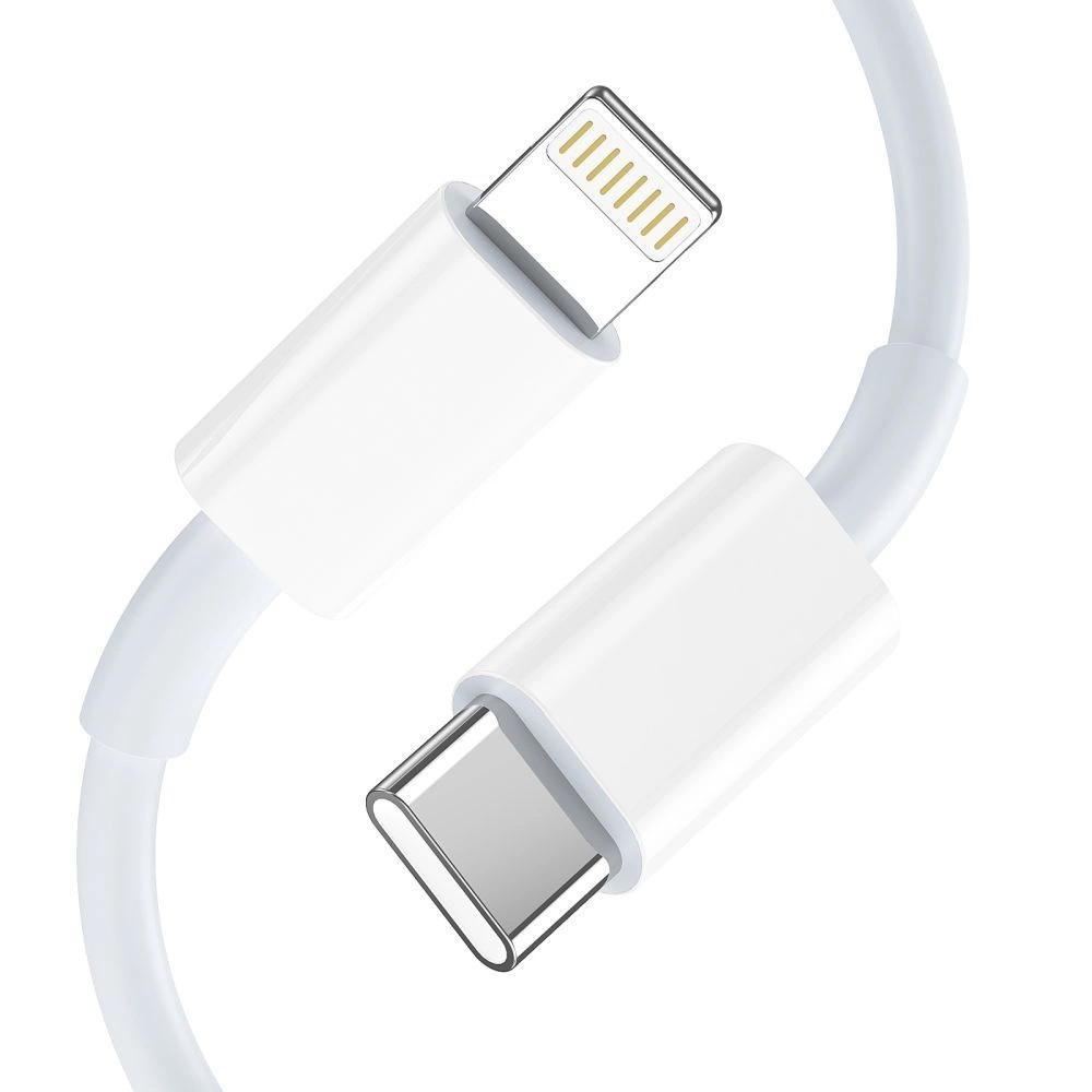 Tech-Protect C35W 2x USB-C PD 35W Wall Charger with USB-C / Lightning Cable - Whiteeng