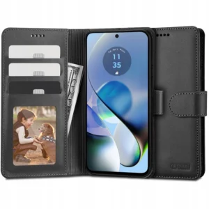 Tech-Protect Wallet Case for Motorola Moto G54 5G / G54 5G Power Edition - Blackeng
