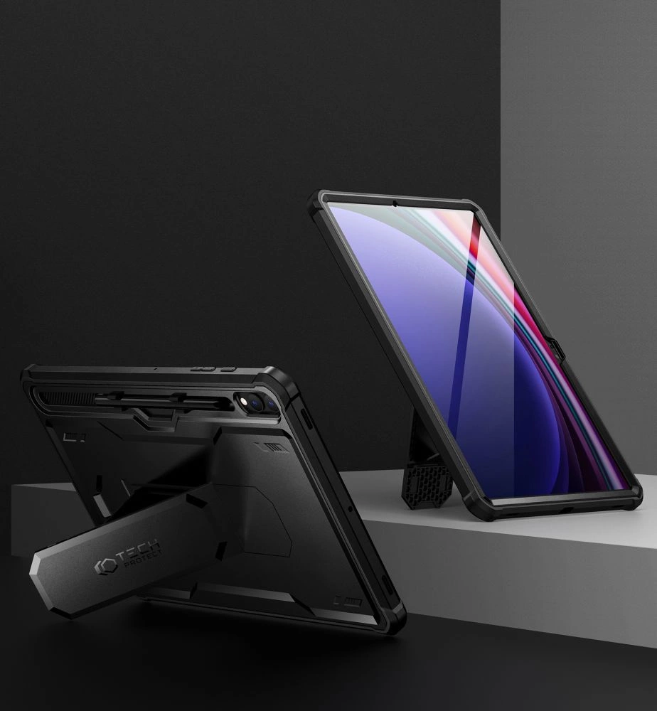 Tech-Protect Kevlar Pro Case for Samsung Galaxy Tab S9+ 12.4" X810 / X816B - Blackeng