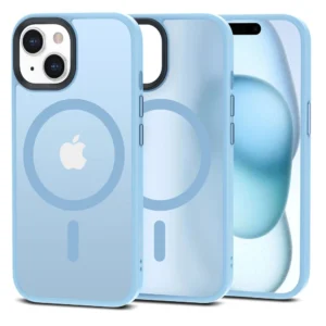 Tech-Protect MagMat MagSafe iPhone 15 Case - Matte Blueeng