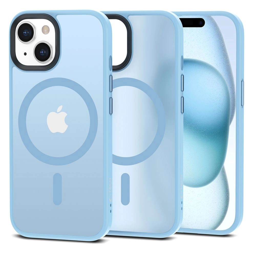 Tech-Protect MagMat MagSafe iPhone 15 Case - Matte Blueeng