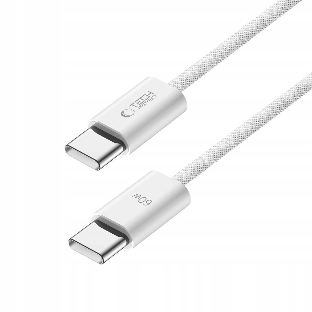 Tech-Protect UltraBoost Classic USB-C / USB-C PD cable 60W 3A 1m - whiteeng