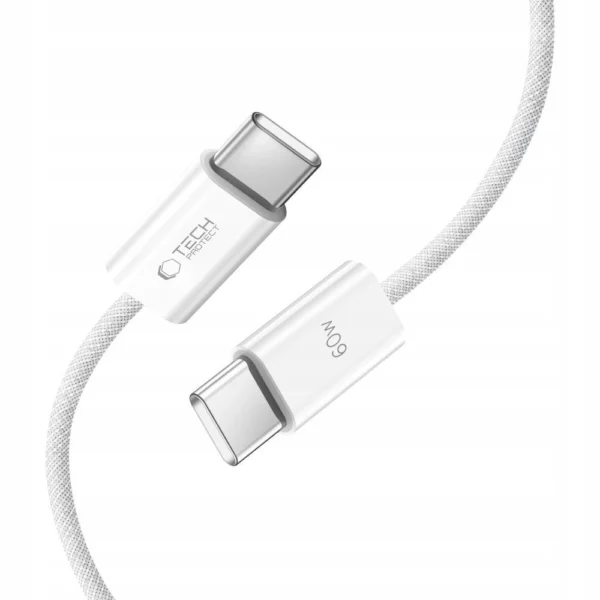 Tech-Protect UltraBoost Classic USB-C / USB-C PD cable 60W 3A 1m - whiteeng