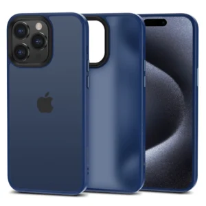 Tech-Protect MagMat iPhone 15 Pro Max Case - Matte Navy Blueeng