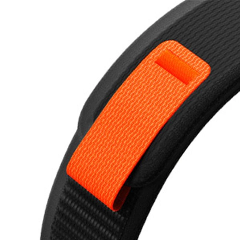 Tech-Protect Nylon Strap for Garmin Fenix 3 / 5X / 3HR / 5X Plus / 6X / 6X Pro / 7X - Black-Orangeeng