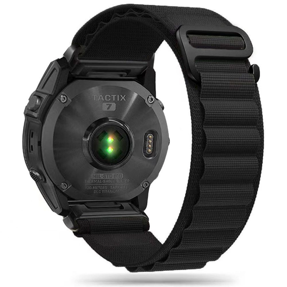 Tech-Protect Nylon Pro Strap for Garmin Fenix 5 / 6 / 6 Pro / 7 - Blackeng