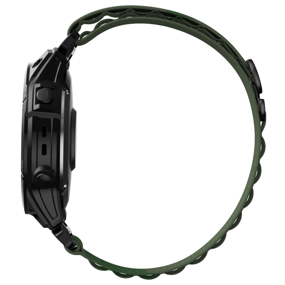 Tech-Protect Nylon Pro Strap for Garmin Fenix 5 / 6 / 6 Pro / 7 - Dark Greeneng