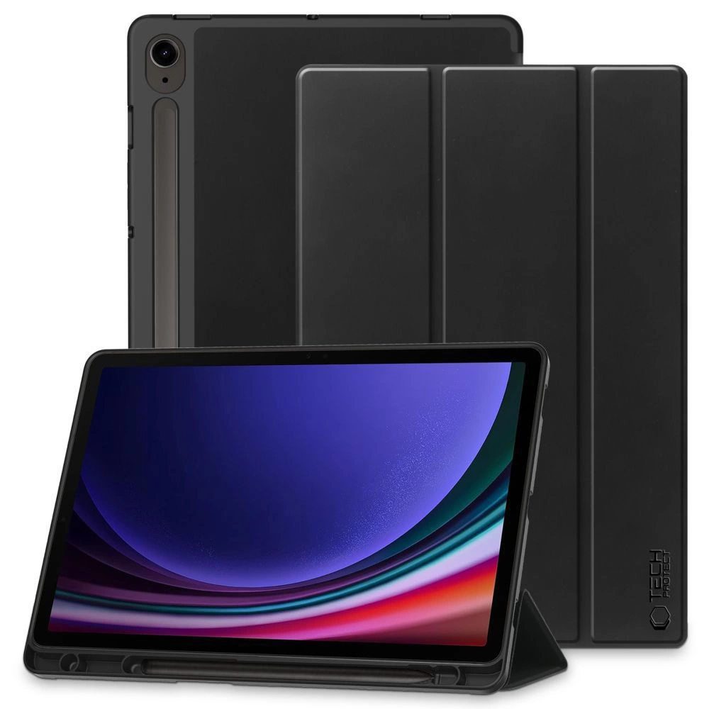 Tech-Protect SC Pen Case for Samsung Galaxy Tab S9 FE 10.9" X510 / X516B - Blackeng