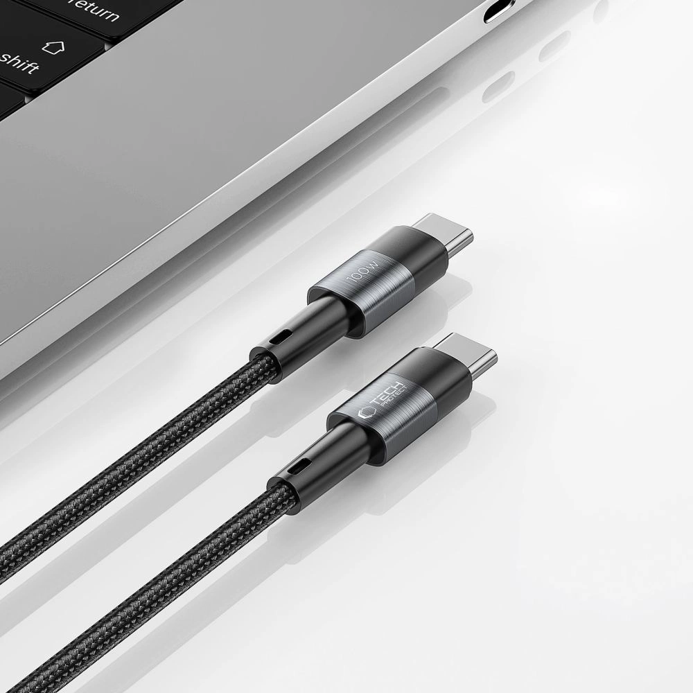 Tech-Protect UltraBoost USB-C / USB-C PD cable 100W 5A 2m - grayeng