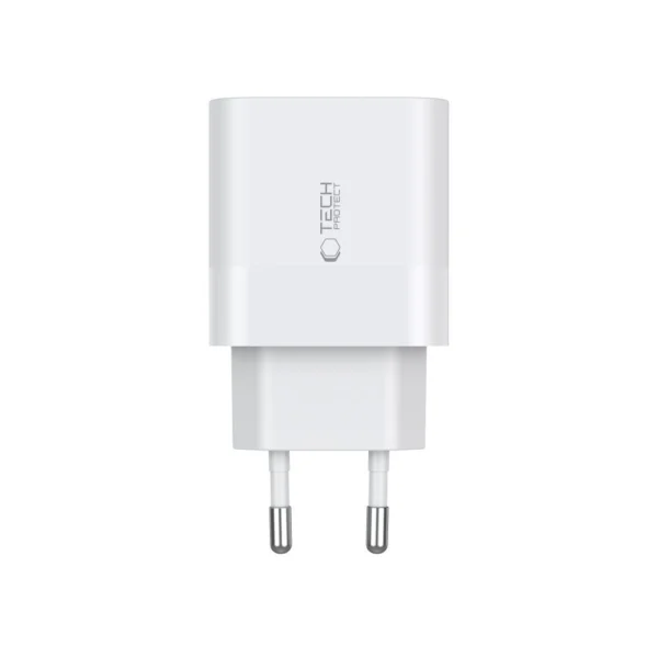 Tech-Protect C20W charger 2x USB-C PD 20W - whiteeng