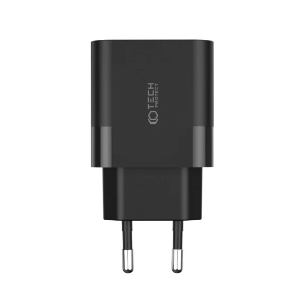 Tech-Protect C20W charger 2x USB-C PD 20W - blackeng