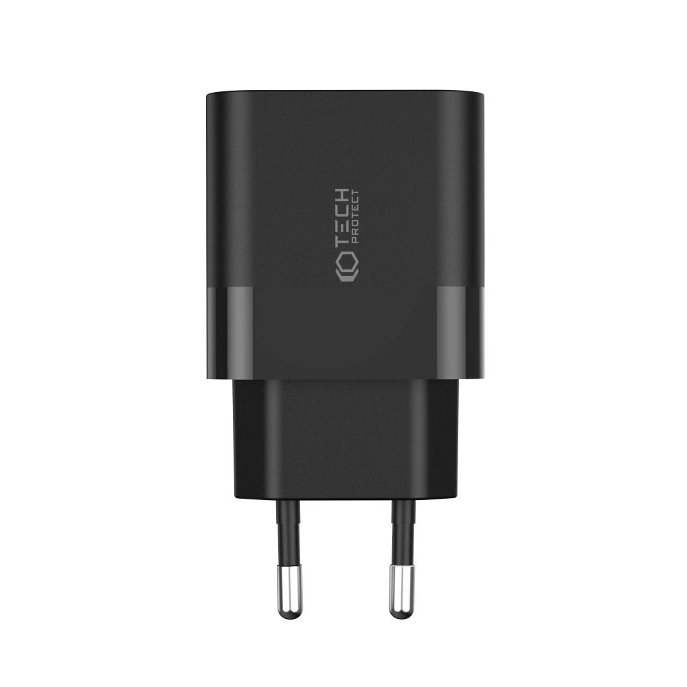 Tech-Protect C20W charger 2x USB-C PD 20W - blackeng