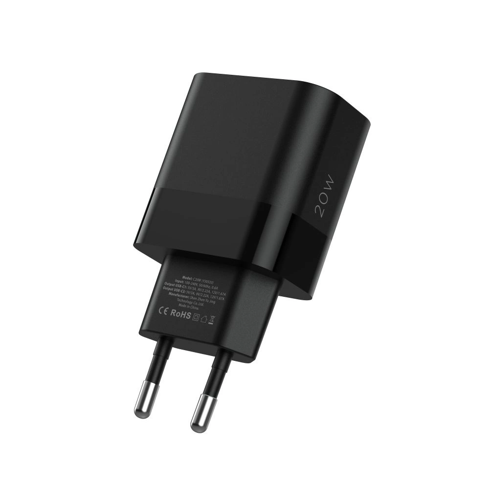 Tech-Protect C20W charger 2x USB-C PD 20W - blackeng