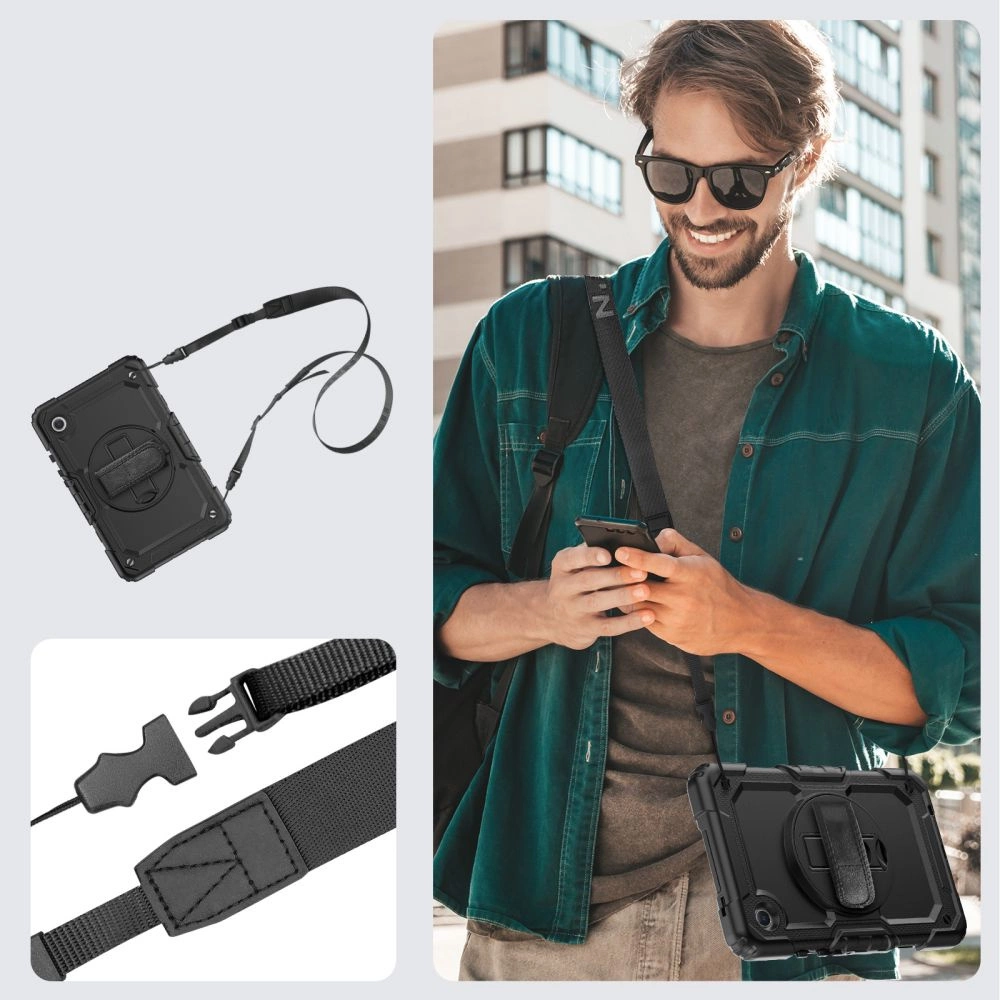 Tech-Protect Solid360 Case for Samsung Galaxy Tab A9 8.7 X110 / X115 - Blackeng