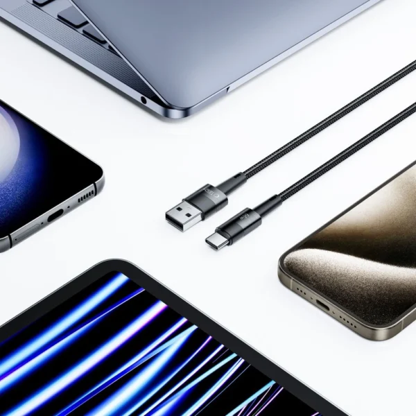 Tech-Protect UltraBoost USB-C / USB-A Cable 66W 6A 0.5m - Grayeng