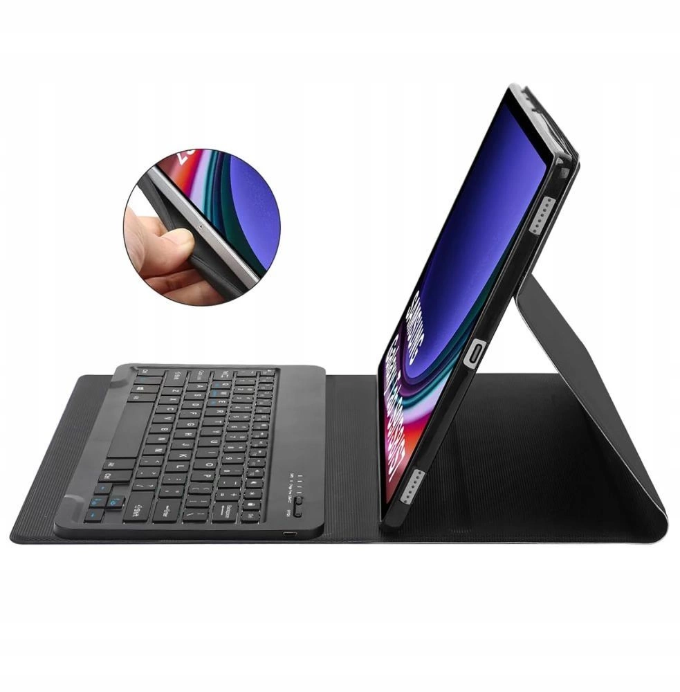 Tech-Protect SC Pen + Keyboard Case with Keyboard for Samsung Galaxy Tab A9+ 11" X210 / X215 / X216 - Blackeng