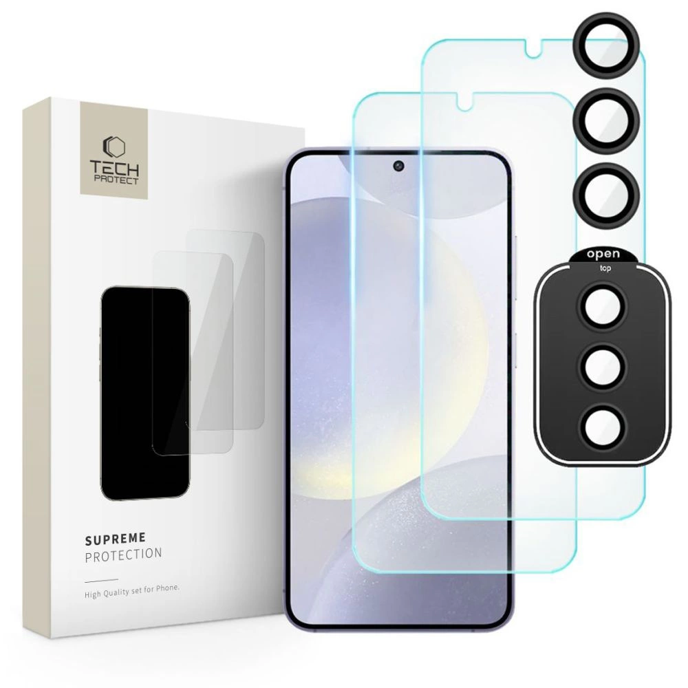 Tech-Protect Supreme Set for Samsung Galaxy S24 2x tempered glass for display / tempered glass for cameraeng