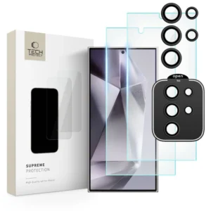 Tech-Protect Supreme Set for Samsung Galaxy S24 Ultra 2x tempered glass for display / tempered glass for cameraeng