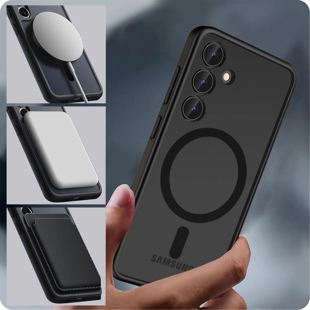 Tech-Protect MagMat MagSafe Case for Samsung Galaxy S24 - Matte Blackeng