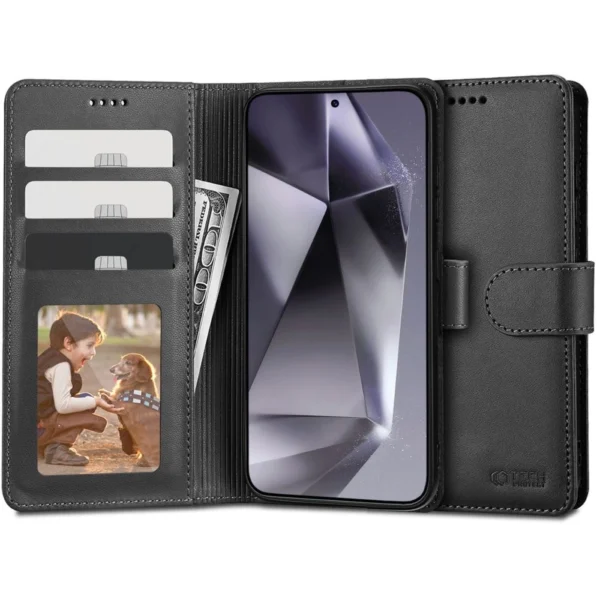 Tech-Protect Wallet Case for Samsung Galaxy S24 Ultra - Blackeng