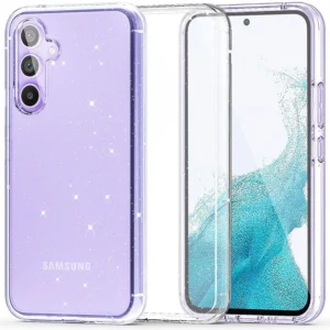 Tech-Protect FlexAir Hybrid Case for Samsung Galaxy S23 FE - Clear-Glittereng