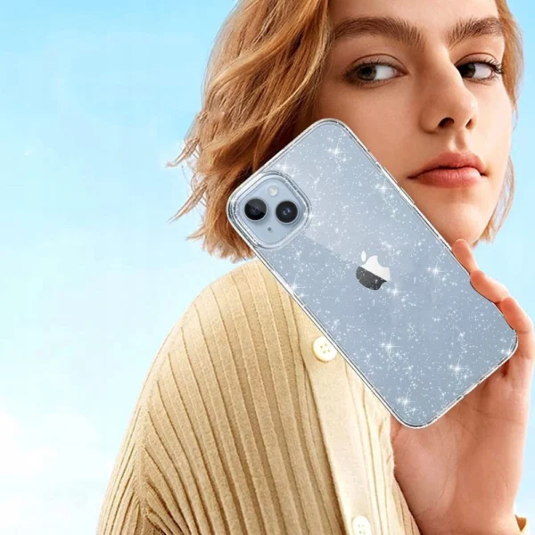 Tech-Protect FlexAir Hybrid Case for Samsung Galaxy S23 FE - Clear-Glittereng