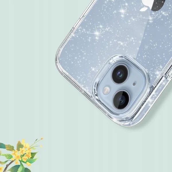 Tech-Protect FlexAir Hybrid Case for Samsung Galaxy S23 FE - Clear-Glittereng