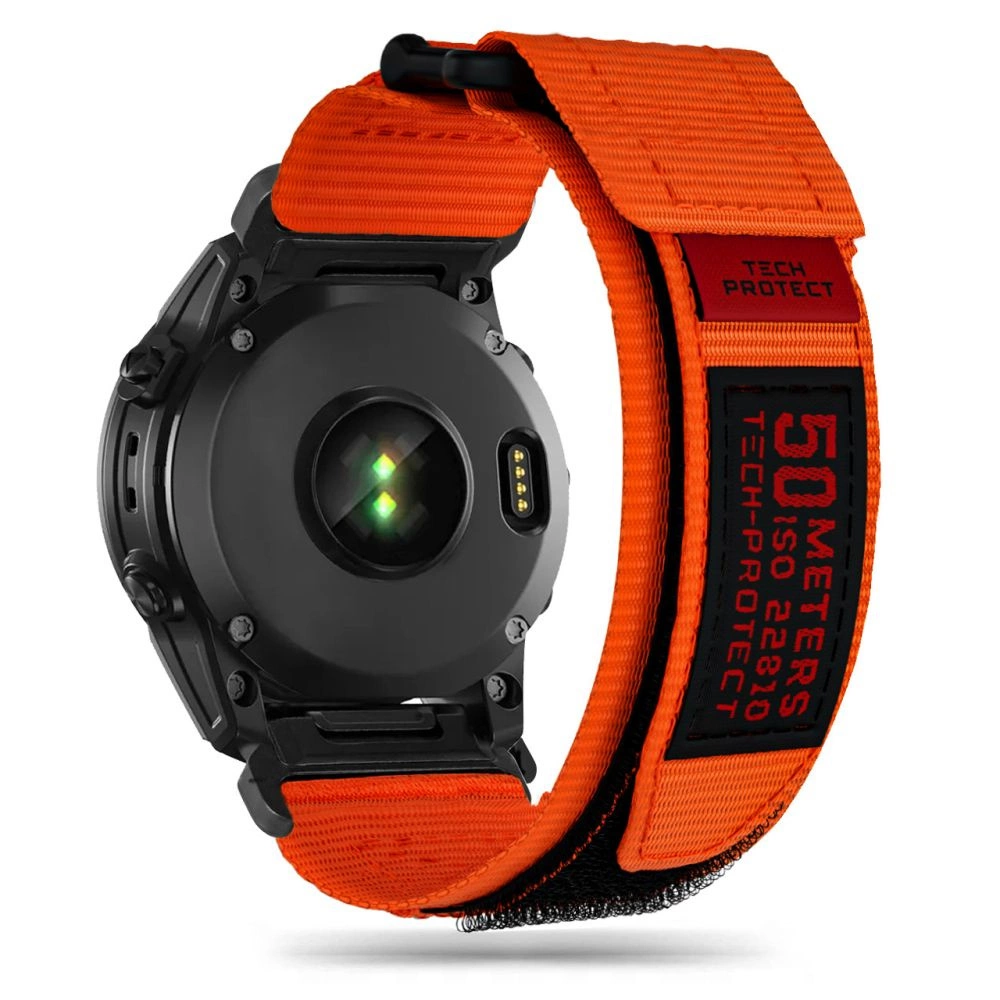 Tech-Protect Scout Pro 2 Strap for Garmin Fenix 3 / 5X / 3HR / 5X Plus / 6X / 6X Pro / 7X - Orangeeng
