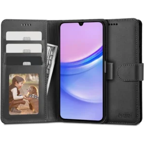 Tech-Protect Wallet Case for Samsung Galaxy A15 4G / 5G - Blackeng