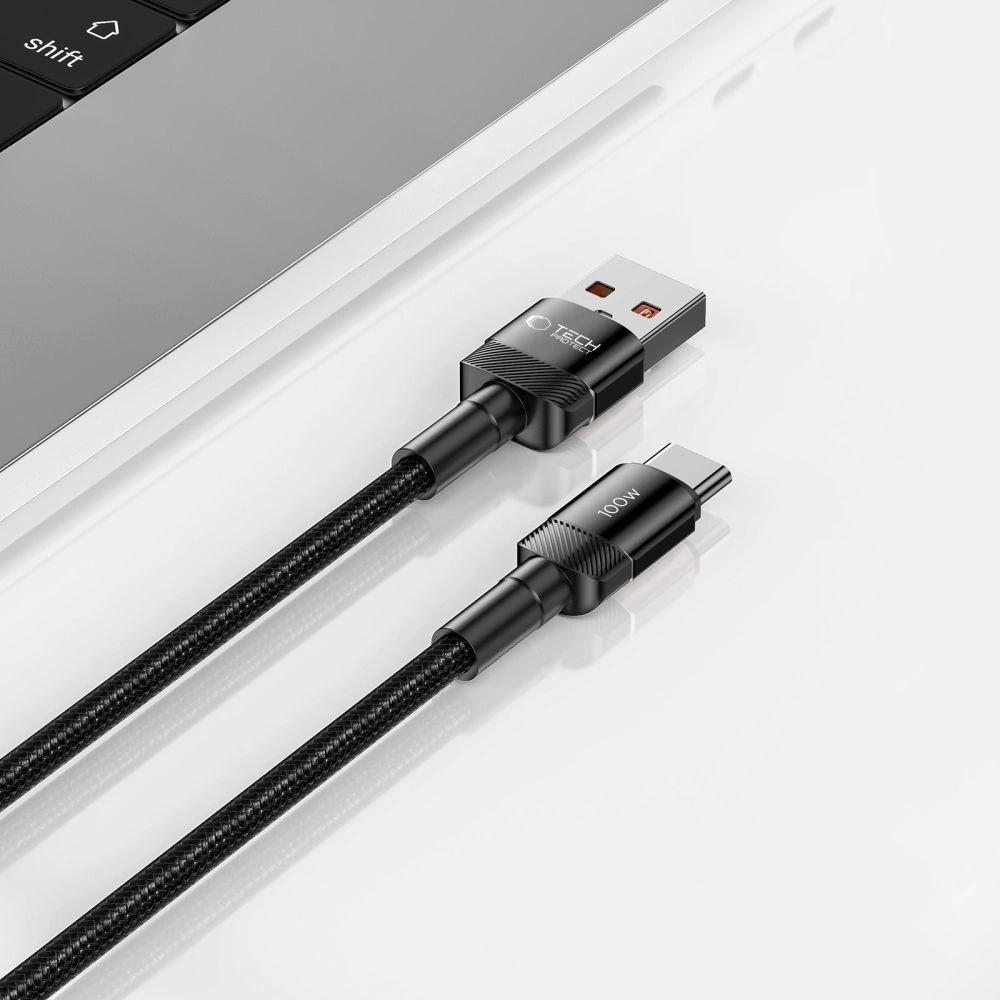 Tech-Protect UltraBoost Evo USB-C / USB-A cable 100W 5A 2m - blackeng