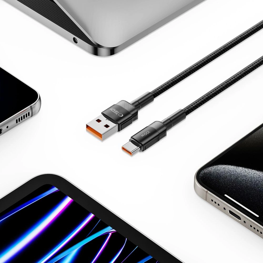 Tech-Protect UltraBoost Evo USB-C / USB-A cable 100W 5A 2m - blackeng