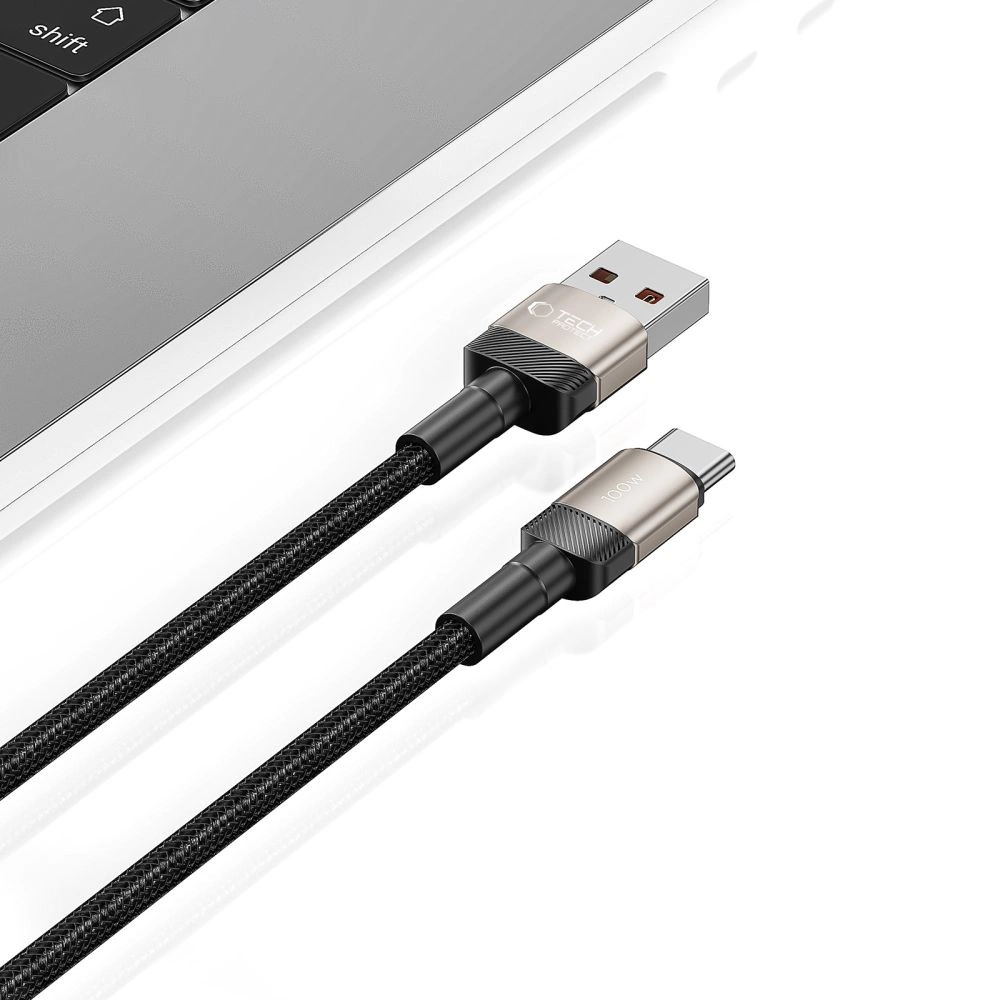 Tech-Protect UltraBoost Evo USB-C / USB-A cable 100W 5A 2m - titaniumeng