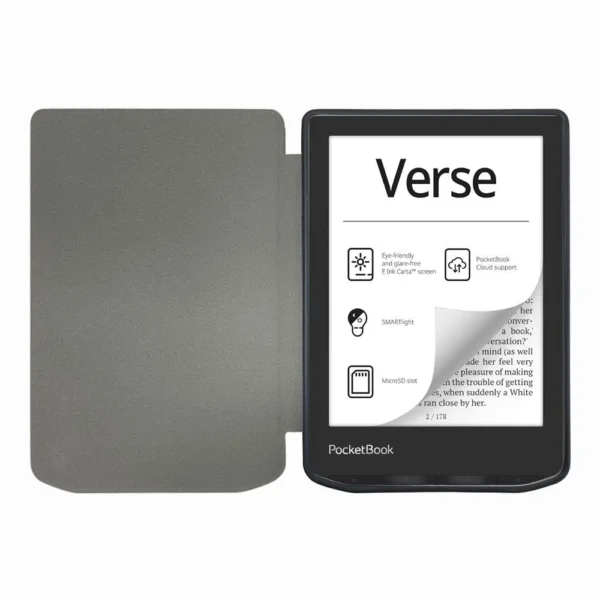 Tech-Protect SmartCase for PocketBook Verse / Verse Pro - Blue with Sakura Flowerseng