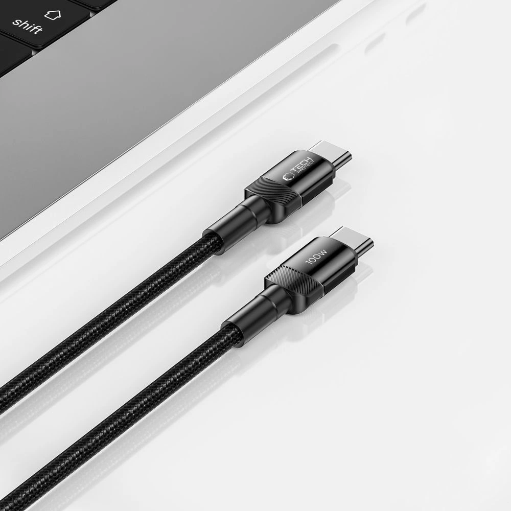 Tech-Protect UltraBoost Evo USB-C / USB-C PD cable 100W 5A 0.5m - blackeng