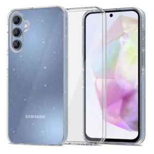 Tech-Protect FlexAir Case for Samsung Galaxy A35 5G - Clear-Glittereng