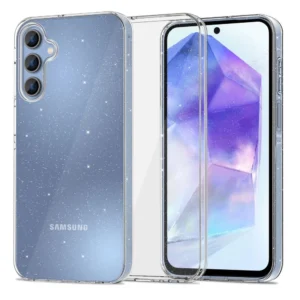 Tech-Protect FlexAir Case for Samsung Galaxy A55 5G - Clear-Glittereng