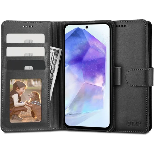 Tech-Protect Wallet Case for Samsung Galaxy A55 5G - Blackeng