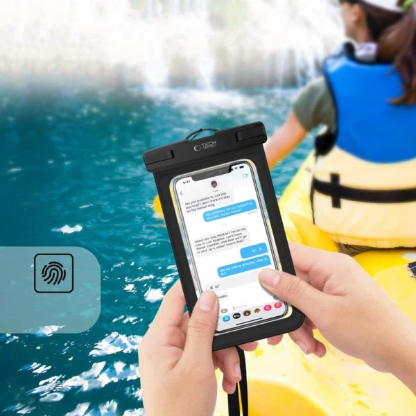 Tech-Protect Waterproof Case UWC9 waterproof for devices up to 8.9" - black and orangeeng