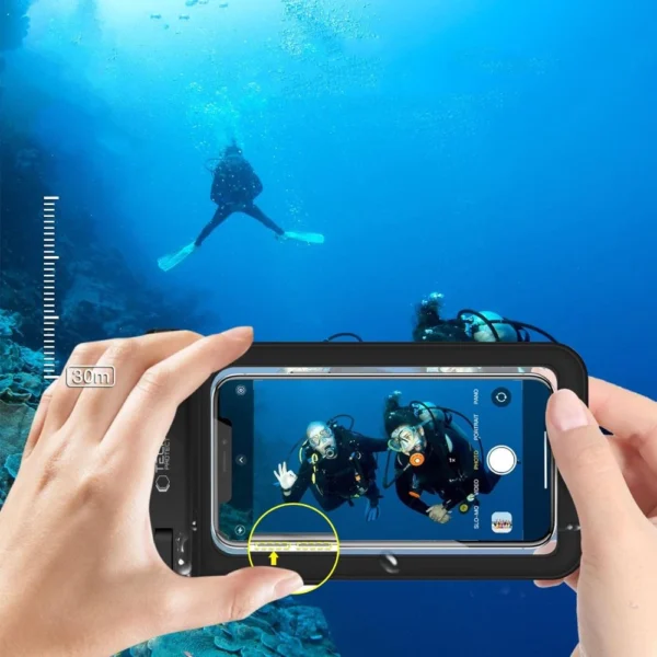 Tech-Protect Waterproof Case UWC9 waterproof for devices up to 8.9" - black and orangeeng