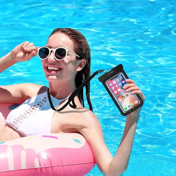 Tech-Protect Waterproof Case UWC9 waterproof for devices up to 8.9" - black and orangeeng