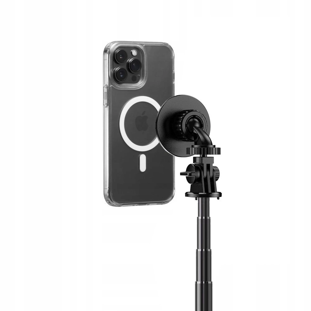 Tech-Protect L06S Bluetooth magnetic selfie stick with MagSafe, remote control, tripod up to 82cm and 360 head - blackeng