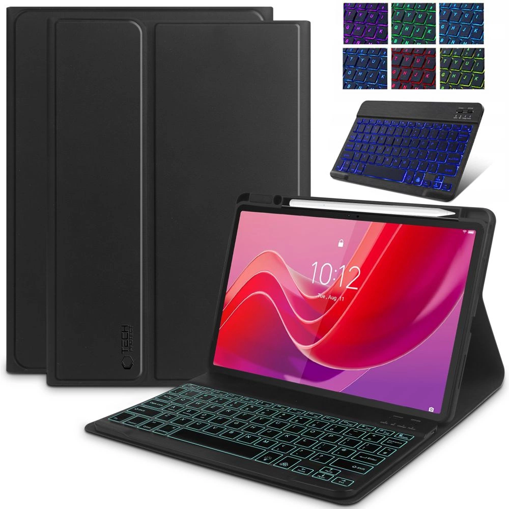 Tech-Protect SC Pen + Keyboard Case with Keyboard for Lenovo Tab M11 11" TB-330 - Blackeng