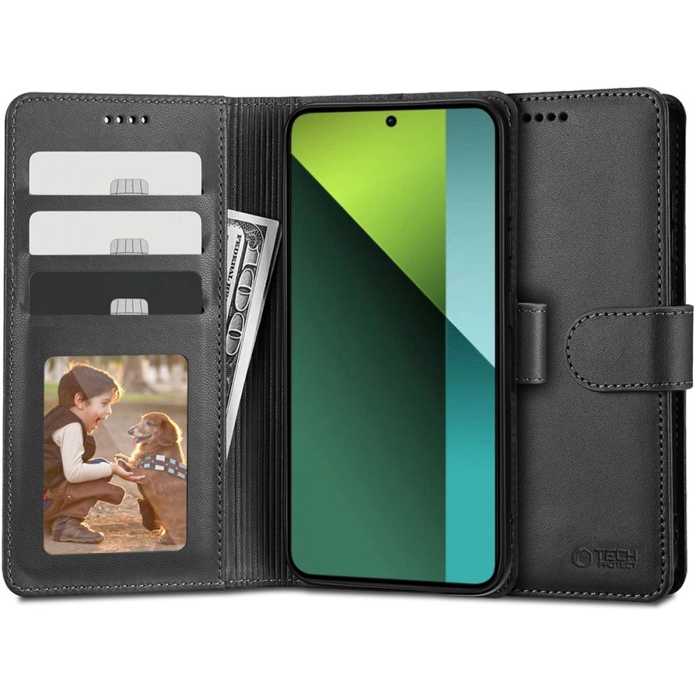 Tech-Protect Wallet Case for Xiaomi Redmi Note 13 Pro 5G / Poco X6 5G - Blackeng
