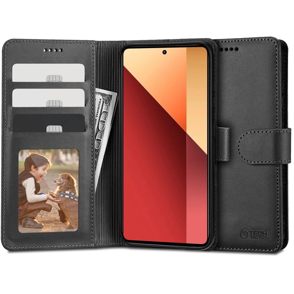Tech-Protect Wallet Case for Xiaomi Redmi Note 13 Pro 4G / LTE / Poco M6 Pro 4G / LTE - Blackeng