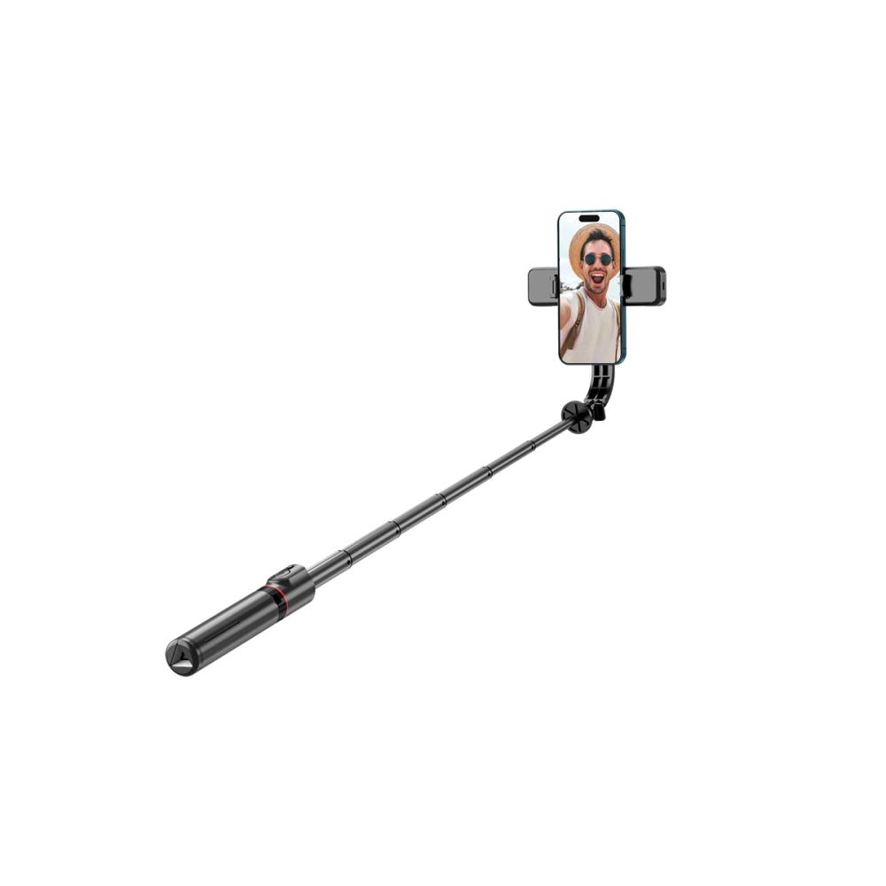 Tech-Protect L05S Bluetooth Selfie Stick with Tripod up to 105cm with LED Light - Blackeng