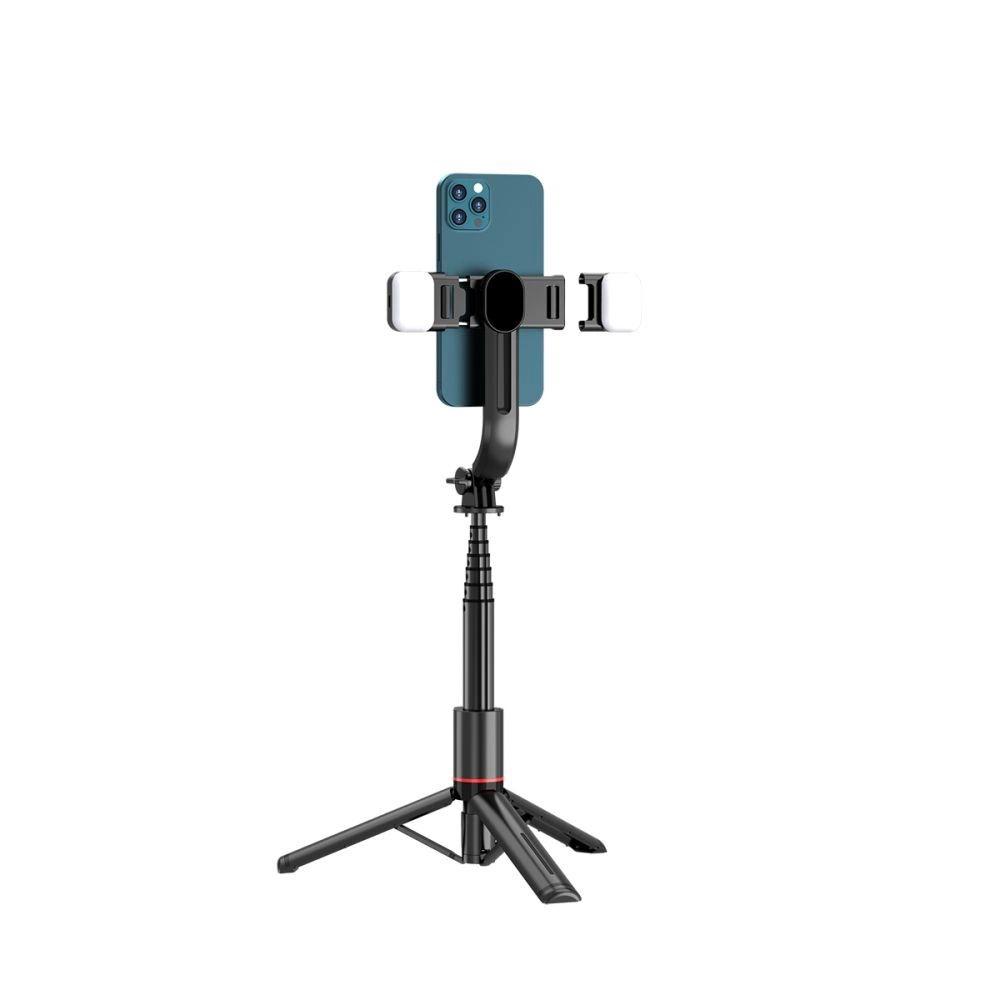 Tech-Protect L05S Bluetooth Selfie Stick with Tripod up to 105cm with LED Light - Blackeng