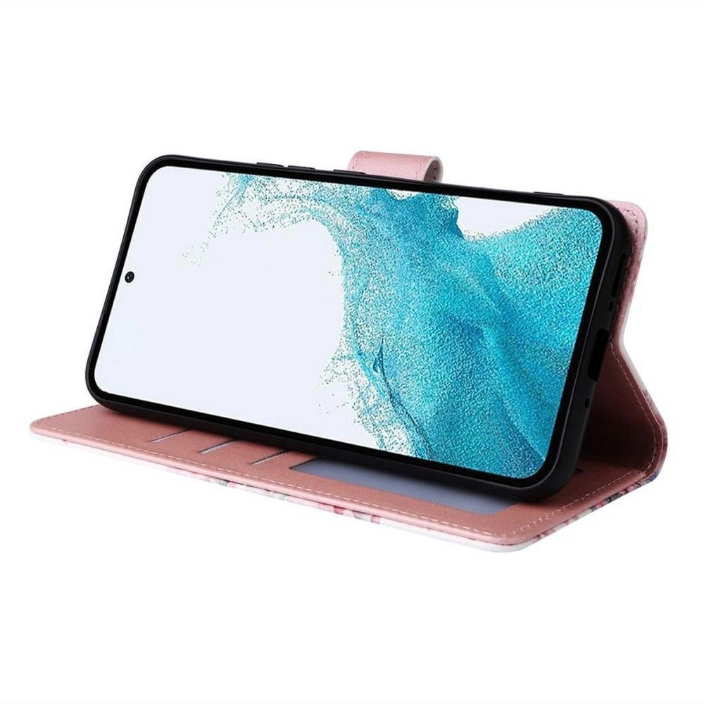 Tech-Protect Wallet Case for Samsung Galaxy A55 5G - Pink Marbleeng